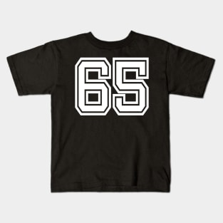 Number 65 for a sports team, group, or community T-Shirt Kids T-Shirt